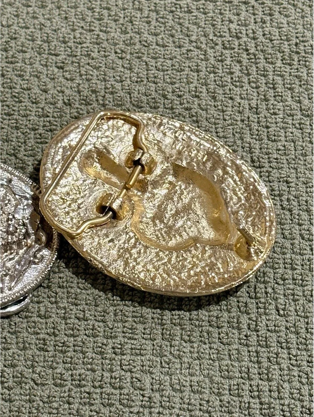 Vintage Western Native American Indian Chief Belt Buckles - Lot of 2